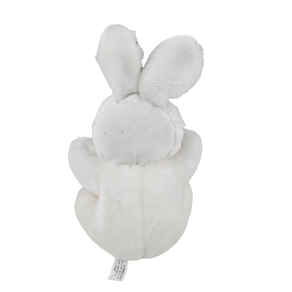 Lovett International Bunny Rabbit Plush White With Purple Accents Stuffed Animal - Picture 5 of 8